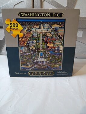 Washington, D.C. 500-Piece Puzzle - Blue/Gray
